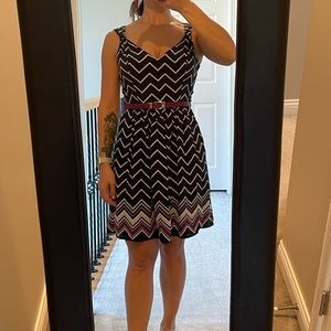 White House black market silk dress